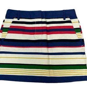 J. Crew Multi-Stripe Mini Skirt